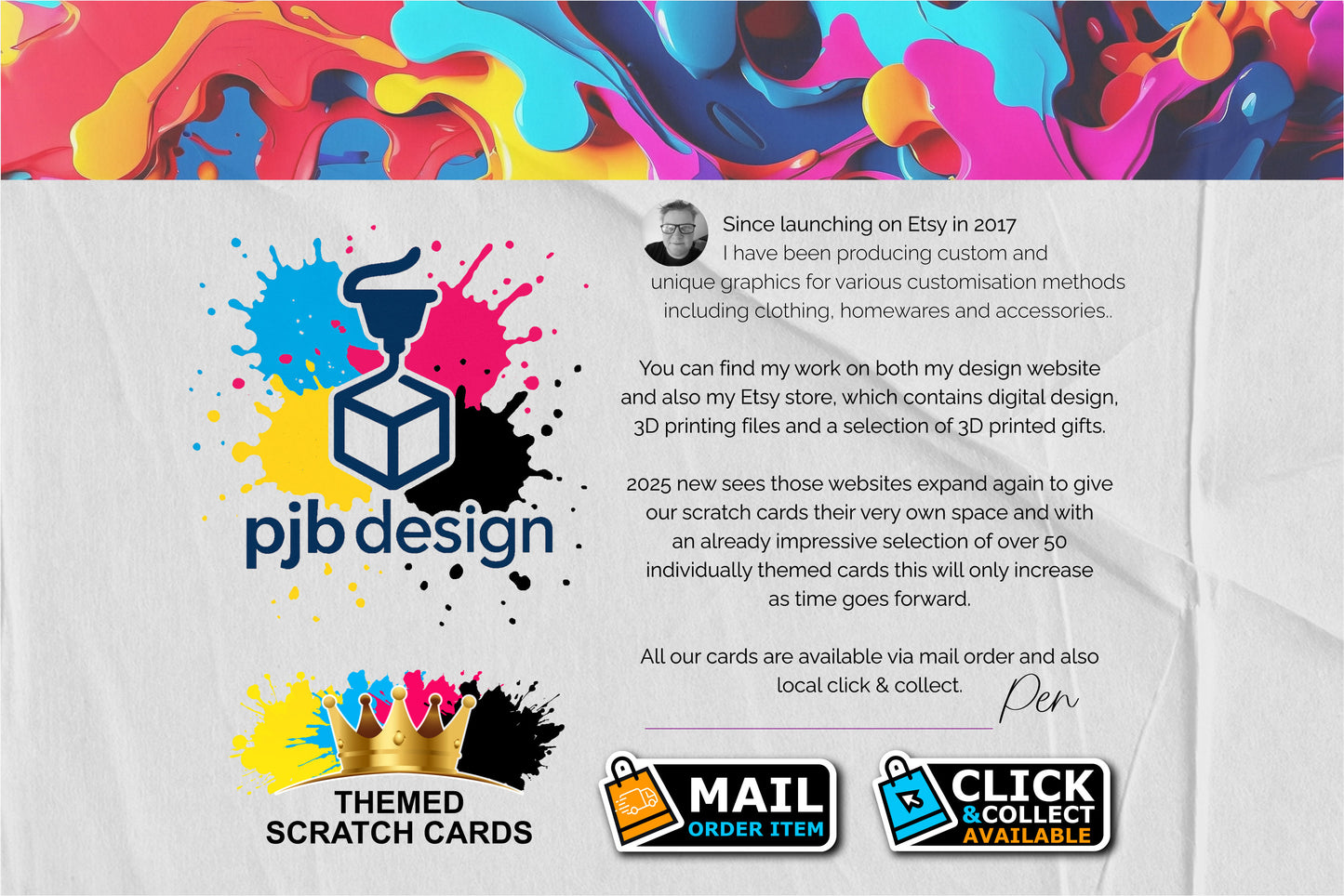 Christmas Lucky 200 Number Fundraising Scratch Card - Local & Community Fund Raising A3 Folded