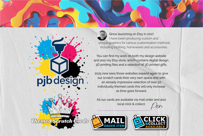 A4 Pirate Treasure Chest Themed Lucky Number Fundraising Scratch Card - Local & Community Fund Raising